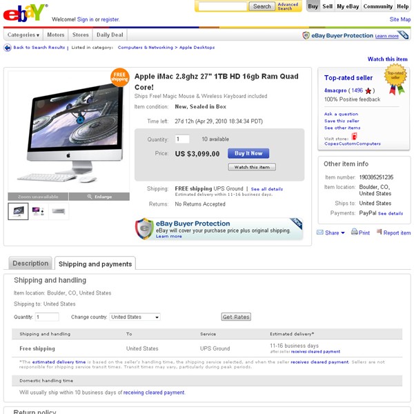 Websites: eBay