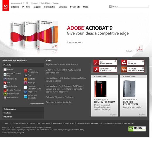 Websites: Adobe