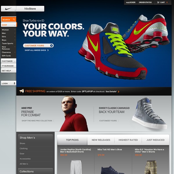 Websites: Nike